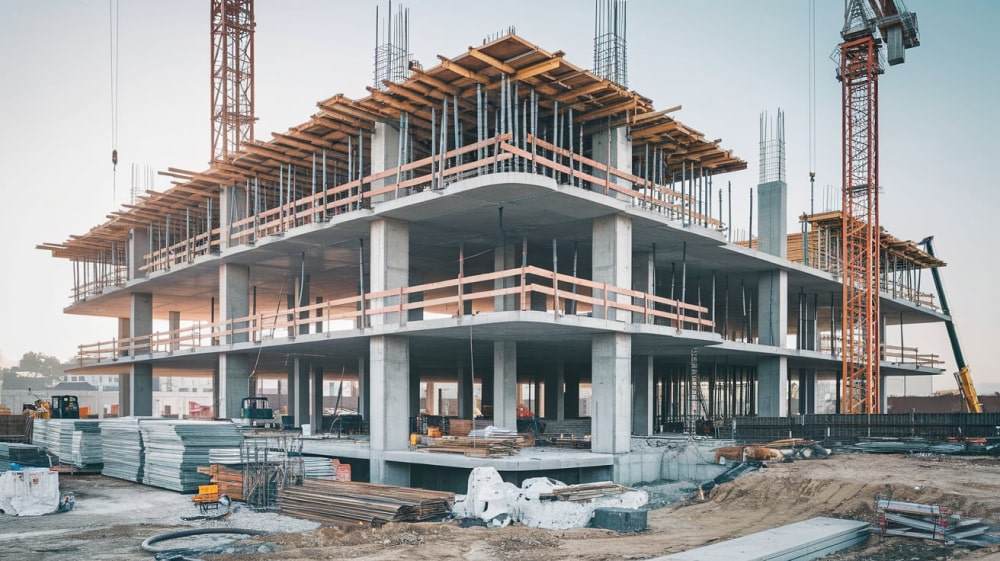 Das Bild repräsentiert das Bau- und Bauvertragsrecht in Innsbruck und hebt die Bedeutung rechtlicher Beratung bei Bauprojekten, Vertragsgestaltung und Streitigkeiten hervor.